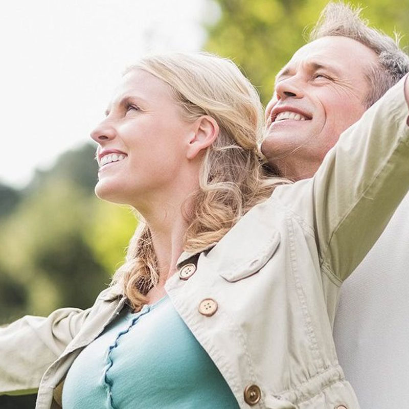 people with arms wide open